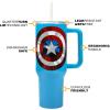imageBioworld Star Wars Mandalorian Mythosaur Skull Bounty Hunter Logo 40 Oz Silver Stainless Steel TumblerCaptain America Costume  Shield