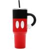 imageBioworld Star Wars Mandalorian Mythosaur Skull Bounty Hunter Logo 40 Oz Silver Stainless Steel TumblerDisney Mickey Mouse Red