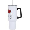 imageBioworld Star Wars Mandalorian Mythosaur Skull Bounty Hunter Logo 40 Oz Silver Stainless Steel TumblerHello Kitty Face