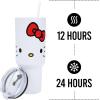 imageBioworld Star Wars Mandalorian Mythosaur Skull Bounty Hunter Logo 40 Oz Silver Stainless Steel TumblerHello Kitty Face