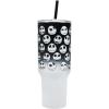 imageBioworld Star Wars Mandalorian Mythosaur Skull Bounty Hunter Logo 40 Oz Silver Stainless Steel TumblerJack Skellington