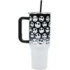 imageBioworld Star Wars Mandalorian Mythosaur Skull Bounty Hunter Logo 40 Oz Silver Stainless Steel TumblerJack Skellington