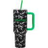 imageBioworld Star Wars Mandalorian Mythosaur Skull Bounty Hunter Logo 40 Oz Silver Stainless Steel TumblerMinecraft Creeper  TNT Blue