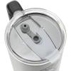 imageBioworld Star Wars Mandalorian Mythosaur Skull Bounty Hunter Logo 40 Oz Silver Stainless Steel TumblerMythosaur Skull