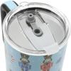 imageBioworld Star Wars Mandalorian Mythosaur Skull Bounty Hunter Logo 40 Oz Silver Stainless Steel TumblerNutcrackers Blue