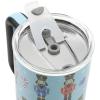 imageBioworld Star Wars Mandalorian Mythosaur Skull Bounty Hunter Logo 40 Oz Silver Stainless Steel TumblerNutcrackers Blue