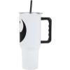 imageBioworld Star Wars Mandalorian Mythosaur Skull Bounty Hunter Logo 40 Oz Silver Stainless Steel TumblerRebel Alliance