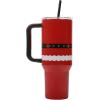 imageBioworld Star Wars Mandalorian Mythosaur Skull Bounty Hunter Logo 40 Oz Silver Stainless Steel TumblerSanta Suit Red