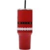 imageBioworld Star Wars Mandalorian Mythosaur Skull Bounty Hunter Logo 40 Oz Silver Stainless Steel TumblerSanta Suit Red