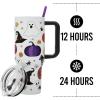 imageBioworld Star Wars Mandalorian Mythosaur Skull Bounty Hunter Logo 40 Oz Silver Stainless Steel TumblerSpooky Icons