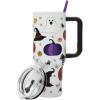 imageBioworld Star Wars Mandalorian Mythosaur Skull Bounty Hunter Logo 40 Oz Silver Stainless Steel TumblerSpooky Icons