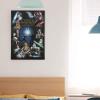 imageDisney Star Wars Death Star Gallery Wrapped Canvas Wall Decor  Detailed Death Star Wall Art for Man Cave or Movie RoomBlackBlue