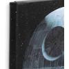 imageDisney Star Wars Death Star Gallery Wrapped Canvas Wall Decor  Detailed Death Star Wall Art for Man Cave or Movie RoomBlackWhite