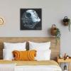 imageDisney Star Wars Death Star Gallery Wrapped Canvas Wall Decor  Detailed Death Star Wall Art for Man Cave or Movie RoomBlackWhite
