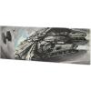 imageDisney Star Wars Death Star Gallery Wrapped Canvas Wall Decor  Detailed Death Star Wall Art for Man Cave or Movie RoomSilver