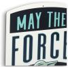 imageDisney Star Wars Droids Escape from Tattooine Embossed Metal Sign  Retro R2D2 and C3PO Wall Sign for HomeBlue
