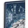 imageDisney Star Wars Droids Escape from Tattooine Embossed Metal Sign  Retro R2D2 and C3PO Wall Sign for HomeBlueGray