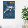 imageDisney Star Wars Droids Escape from Tattooine Embossed Metal Sign  Retro R2D2 and C3PO Wall Sign for HomeBlueOrange