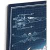 imageDisney Star Wars Droids Escape from Tattooine Embossed Metal Sign  Retro R2D2 and C3PO Wall Sign for HomeBlueOrange