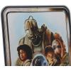 imageDisney Star Wars Droids Escape from Tattooine Embossed Metal Sign  Retro R2D2 and C3PO Wall Sign for HomeBrown