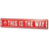 imageDisney Star Wars Droids Escape from Tattooine Embossed Metal Sign  Retro R2D2 and C3PO Wall Sign for HomeRed