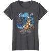 imageStar Wars A New Hope Faded Vintage Retro Poster Disney TShirtDark Heather Grey