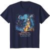 imageStar Wars A New Hope Faded Vintage Retro Poster Disney TShirtNavy Blue