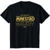 imageStar Wars Best Maestro in the Galaxy Teacher Gift Spanish TShirtBlack