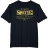 imageStar Wars Best Maestro in the Galaxy Teacher Gift Spanish TShirtBlack