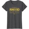 imageStar Wars Best Maestro in the Galaxy Teacher Gift Spanish TShirtDark Heather Grey