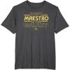 imageStar Wars Best Maestro in the Galaxy Teacher Gift Spanish TShirtDark Heather Grey