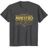 imageStar Wars Best Maestro in the Galaxy Teacher Gift Spanish TShirtDark Heather Grey