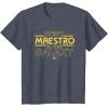 imageStar Wars Best Maestro in the Galaxy Teacher Gift Spanish TShirtHeather Blue