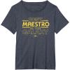 imageStar Wars Best Maestro in the Galaxy Teacher Gift Spanish TShirtHeather Blue