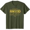imageStar Wars Best Maestro in the Galaxy Teacher Gift Spanish TShirtOlive Green