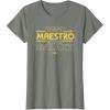 imageStar Wars Best Maestro in the Galaxy Teacher Gift Spanish TShirtOlive Heather