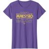 imageStar Wars Best Maestro in the Galaxy Teacher Gift Spanish TShirtPurple Heather