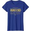 imageStar Wars Best Maestro in the Galaxy Teacher Gift Spanish TShirtRoyal Blue