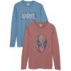 imageAmazon Essentials Disney  Marvel  Star Wars Mens LongSleeve TShirts Pack of 2Marvel Spiderman