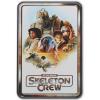 imageDisney Star Wars Droids Escape from Tattooine Embossed Metal Sign  Retro R2D2 and C3PO Wall Sign for HomeBrown