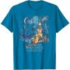 imageStar Wars A New Hope Faded Vintage Retro Poster Disney TShirtSapphire Blue