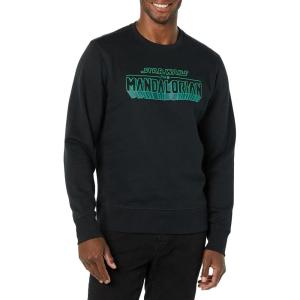 imageAmazon Essentials Disney  Marvel  Star Wars Mens Fleece Crewneck SweatshirtStar Wars Mando