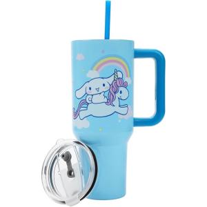 imageBioworld Star Wars Mandalorian Mythosaur Skull Bounty Hunter Logo 40 Oz Silver Stainless Steel TumblerCinnamoroll Unicorn Balloon