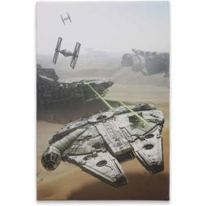 imageDisney Star Wars Death Star Gallery Wrapped Canvas Wall Decor  Detailed Death Star Wall Art for Man Cave or Movie RoomBeige