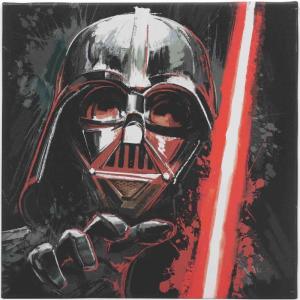imageDisney Star Wars Death Star Gallery Wrapped Canvas Wall Decor  Detailed Death Star Wall Art for Man Cave or Movie RoomRedBlack