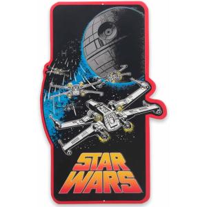imageDisney Star Wars Droids Escape from Tattooine Embossed Metal Sign  Retro R2D2 and C3PO Wall Sign for HomeBlack