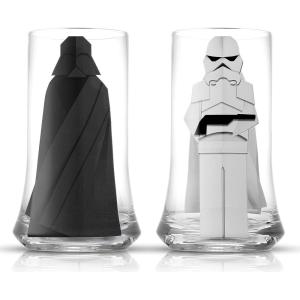 imageJoyJolt Star Wars Merchandise Beware The Darkside Darth Vader Crystal Highball Glasses Set of 2 185oz Star Wars Glass Tumbler Juice Water Glasses Mixed Drink Glasses High Baller Glasses