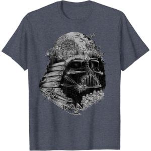 imageStar Wars Darth Vader Build The Empire Graphic TShirtHeather Blue