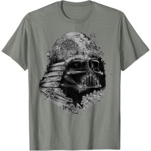 imageStar Wars Darth Vader Build The Empire Graphic TShirtOlive Heather