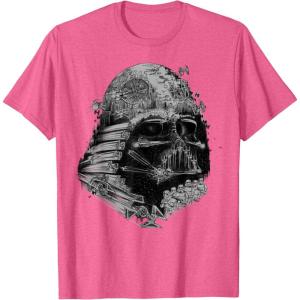 imageStar Wars Darth Vader Build The Empire Graphic TShirtPink Heather